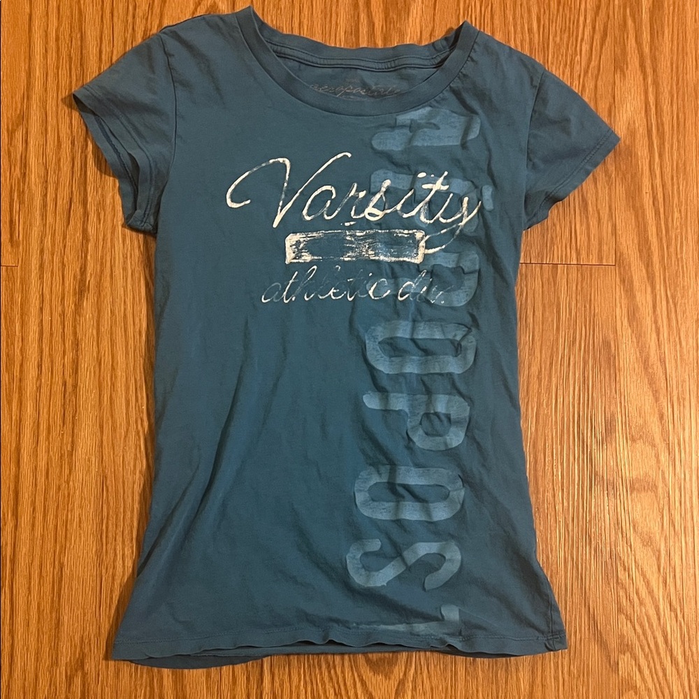 Aeropostale Varsity Blue Tee